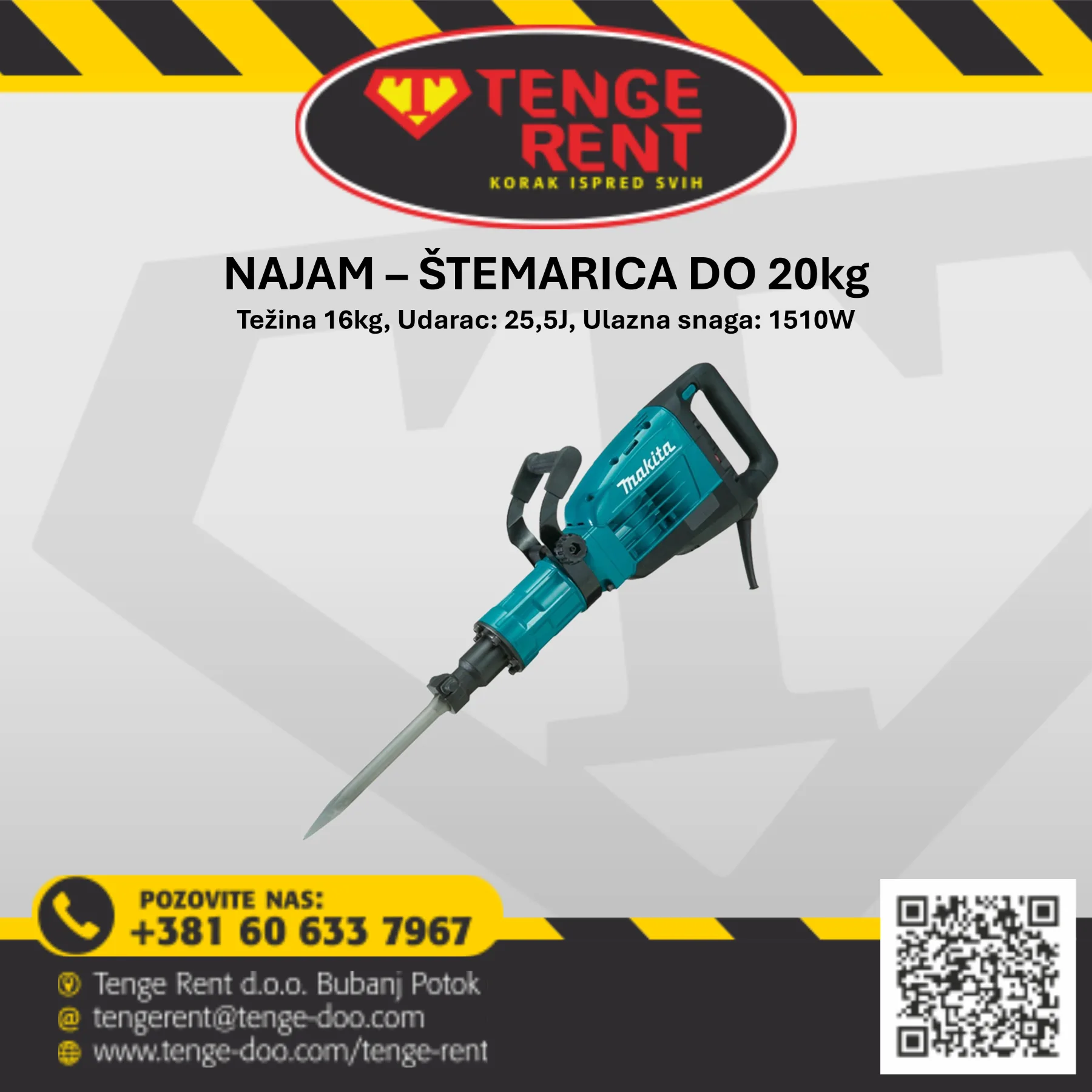 Najam/Iznajmljivanje Štemarica HEX do 20kg
