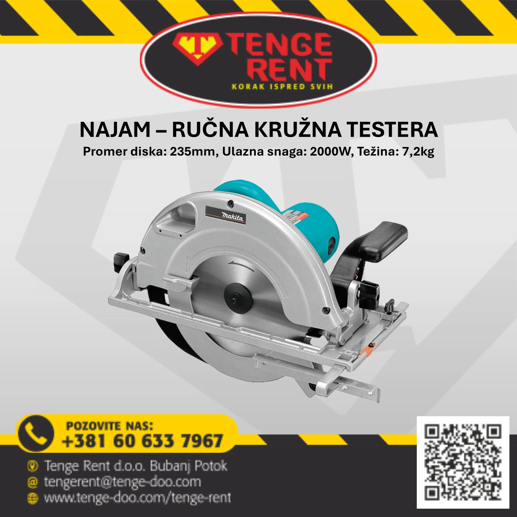 Najam/Iznajmljivanje Električna ručna testera / Cirkular