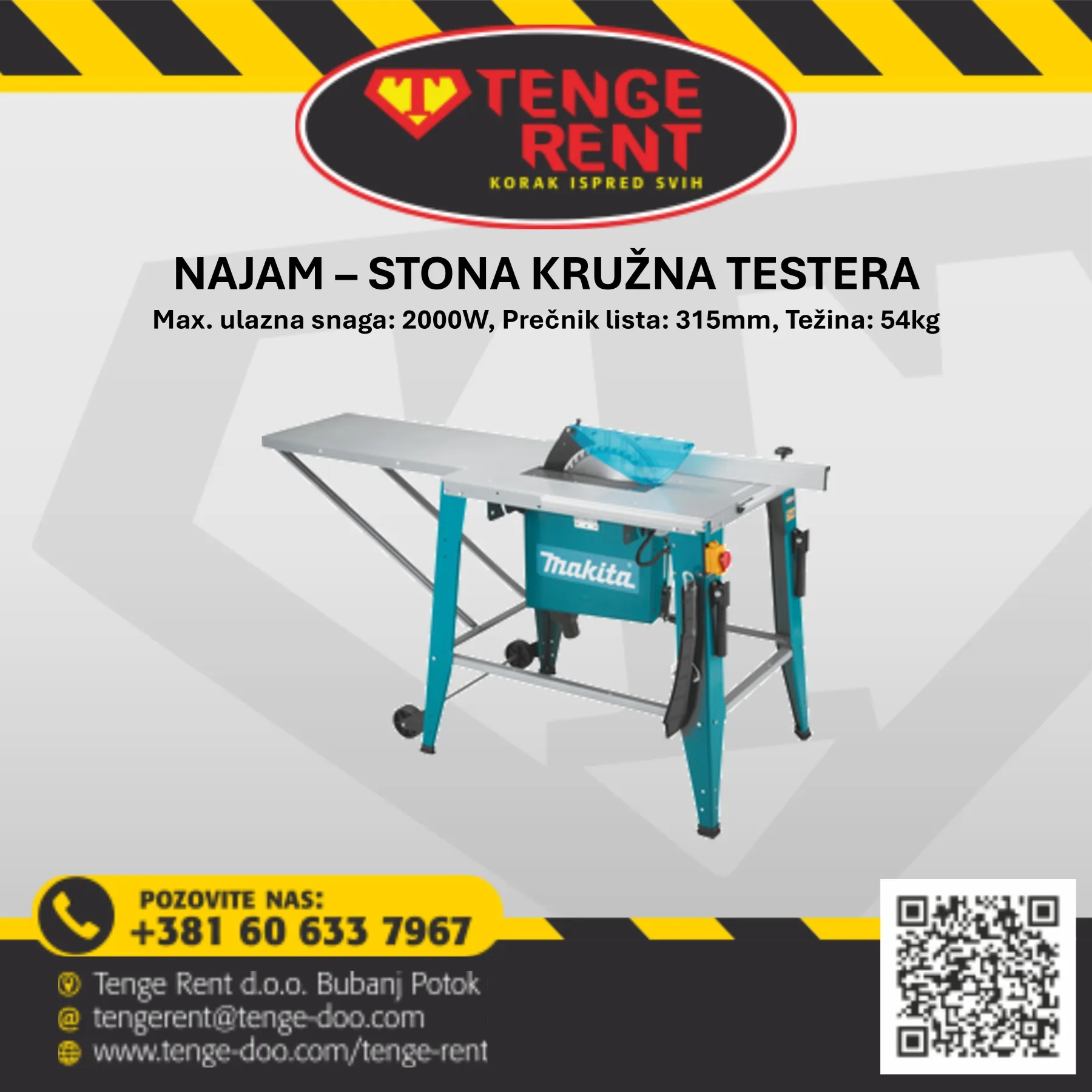 Stona testera za drvo / Cirkular / Gere
