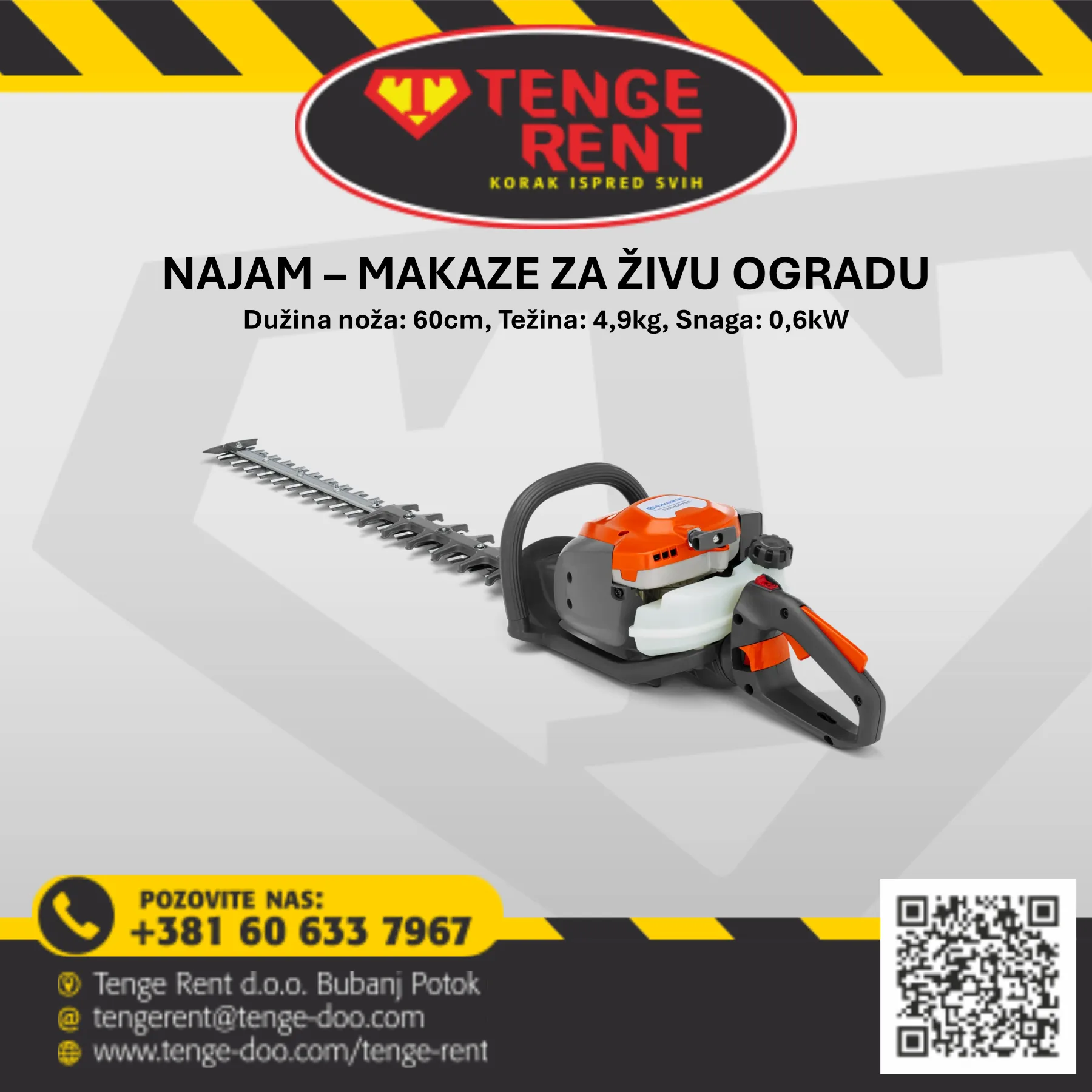 Motorne makaze za živu ogradu / Trimer