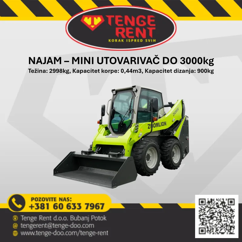 Mini utovarivač do 3000kg